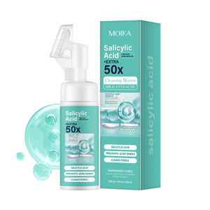 MOIKA <span class=keywords><strong>Nettoyant</strong></span> Quotidien Anti-Acné à l'<span class=keywords><strong>Acide</strong></span> <span class=keywords><strong>Salicylique</strong></span>, Mousse Hydratante Soin du Visage, Idéal pour l'Hyperpigmentation - Product Image 1