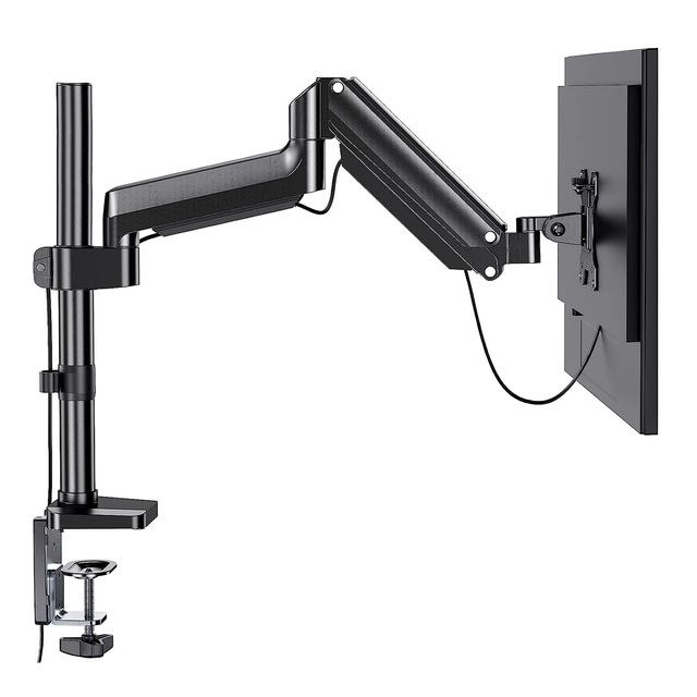 Gas Spring Aluminum Alloy Monitor Arm Support Desk Mount Adjustable LCD Arm Monitor Mount Stand Stock 32 Inches