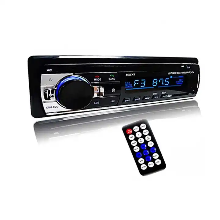 Autoradio Audio 1din Bluetooth Stéréo Lecteur MP3 Récepteur FM 60Wx4 12V  Prise En Charge De La Carte USB/TF Avec Télécommande Du 13,76 €