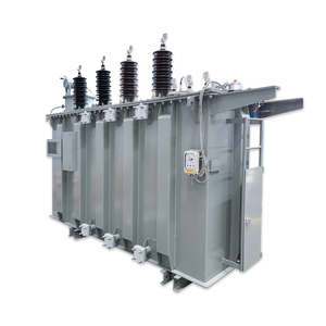 Transformateur de puissance à enroulement en cuivre immergé dans l'huile à longue durée de vie 100KVA 200KVA 500KVA, transformateur de distribution pour l'alimentation industrielle - Product Image 1