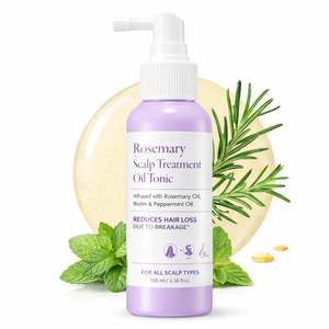 Tónico para el Crecimiento del Cabello con Romero y Menta de Marca Privada, Fórmula Nutritiva y Engrosadora para el Cuero Cabelludo con Biotina, Sin Sulfatos ni Silicona - Product Image 1