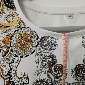 T-shirt à fond rond en Polyester pour hommes, RPET, 65% coton, matelassé, 35% g, 200gsm - Product Image 2