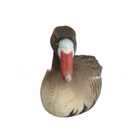 Shero Leurre de chasse Canard colvert en plastique EVA, moulé par soufflage, à mouvement électrique, mi-flottant, brun, coque en mousse intégrale, 0,35 kg