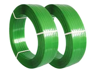 green pet plastic strapping tape PET plastic steel tape for metal packing