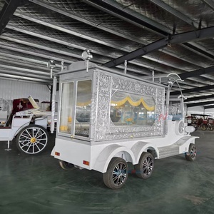 Cercueil électrique classique argenté à 6 roues, prix usine ZHENDA, origine Henan, transport funéraire unique et spécial à vendre - Product Image 4