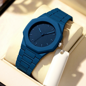 <span class=keywords><strong>Montre</strong></span> à quartz pour <span class=keywords><strong>homme</strong></span>, étanche, avec cadran en verre de 40 mm, bracelet en silicone, design sportif et élégant - Product Image 5