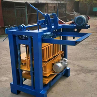 Offre Spéciale Machine Semi-Automatique Mobile Manuelle pour Briques de Ciment Creuses Petit Fabricant de Blocs de Béton