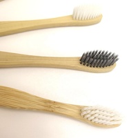 Brosse à dents jetable biodégradable en bambou naturel pour adultes, enfants, maison, voyage, hôtel, poils doux et moyennement durs