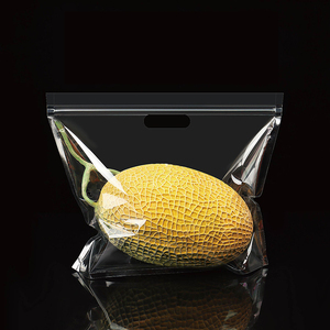 Factory direct fruit and vegetables <b>transparent</b> breathable hand zipper <b>bag</b> <b>bag</b> thick breathable handbag - Product Image 4