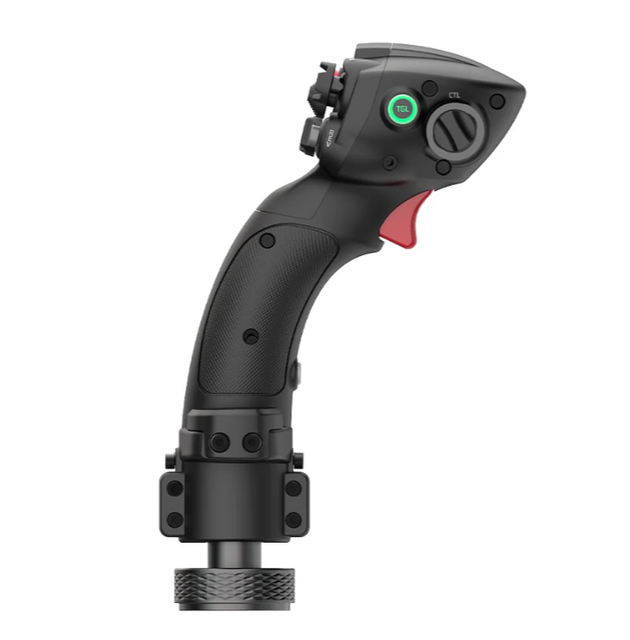 MOZA MHG Carbon Fiber Flightstick | Hall-Effect Sensor & Programmable RGB for Flight Simulation--presale