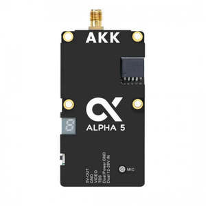 Transmisor de Video FPV AKK Alpha 5 5W VTX-5.8GHz 80CH 1W/2W/3W/5W con Potencia Conmutable, Largo Alcance, Negro, 80g, Aluminio - Product Image 6