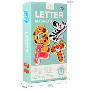 子供向けスペル学習ゲーム 可愛い動物 数字 アルファベット ABC マグネット 磁石文字 冷蔵庫用 - Product Image 6