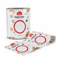 Sachets personnalisés à fenêtre en aluminium de qualité alimentaire, thermoscellables et résistants à l'humidité, pour l'emballage de snacks, noix, aliments pour animaux et confiseries