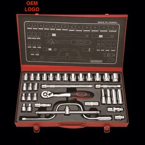 1/2 34PCs juego de herramientas de mano llave de vaso para llave dinamométrica - Product Image 1