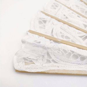 21Cm Bamboo Silk As Souvenir <b>Gifts</b> Lace Hand Fan - Product Image 5