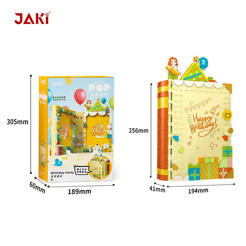 JAKI Photo Frame Model Love diary assembled educational Assembled Building blocks Brick Toy Sets toys for kids