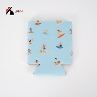 Refroidisseur de canettes de bière pliable en néoprène souple 12oz, résistant à l'eau, écologique, personnalisable avec logo, tendance