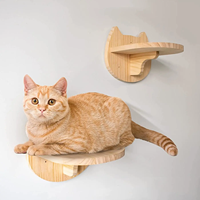 Assemblage facile étagère murale pour chat bricolage marches murales pour chat meubles d'escalade étagères murales pour chat en bois