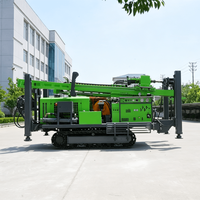 Foreuse de puits d'eau portable sur chenilles de haute qualité, machine de forage de trous profonds de 2000 m, avec tuyau de forage et trépans à roche en option, en promotion