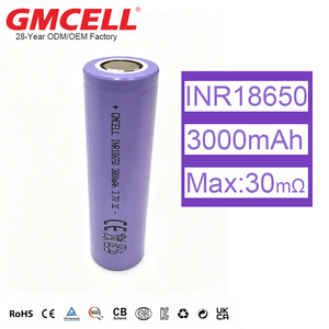 แบตเตอรี่ลิเธียมไอออนทรงกระบอก 3.6V NMC 18650 3000mAh สำหรับเครื่องมือไฟฟ้าและไฟฉาย - Product Image 2