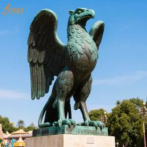 D & Z fonderia Design e fusione enorme parco all'aperto famosa scultura in ottone classico bronzo statua di grifone con ala - Product Image 5