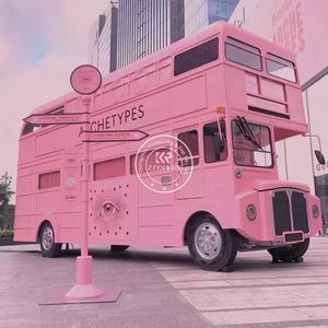 2025 Coffee Bar <b>Cart</b> Double Decker Mobile Bar Truck Electric Food Truck Electric Food Truck With Ice Cream Machine Coffee Shop - Product Image 6