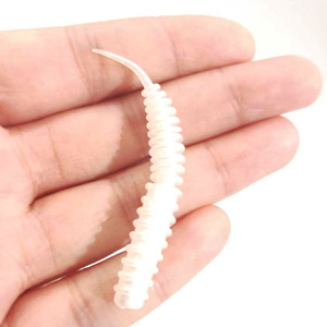 Señuelo de Pesca con Forma de Pupa, Cola en Espiral, Cebo Suave de 6cm y 1.4g, Señuelo de Silicona Biónico para Agua Dulce - Product Image 3