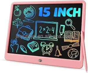 15นิ้ว LCD เขียนแท็บเล็ตบอร์ดวาดภาพได้เขียนได้แท็บเล็ตสำหรับเด็กกระดานวาดภาพของเล่น