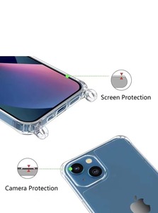 Étui de téléphone Leyi en acrylique transparent antichoc <span class=keywords><strong>avec</strong></span> <span class=keywords><strong>cordon</strong></span> de suspension pour <span class=keywords><strong>iPhone</strong></span> <span class=keywords><strong>14</strong></span> 15 <span class=keywords><strong>Pro</strong></span> Max - Product Image 3