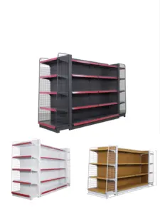 Factory Price Multi Layers Steel Supermarket Shelf/ High Quality Metal Double/single Sided Fixed/rotary Used Gondola Shelves