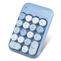 Ordinateur portable à clavier numérique sans fil rétro mignon de petite taille