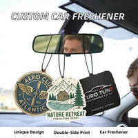 Désodorisant de voiture suspendu AeroFresh avec logo personnalisé, parfum longue durée en papier pour l'intérieur de la voiture, fabricant B2B en gros