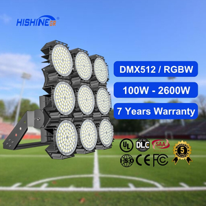 Projecteur LED extérieur Hishine, indice de protection IP67, pour stade de cricket, en aluminium moulé sous pression, lentille en polycarbonate, garantie 7 ans, angle de faisceau 20-45°, IRC - Product Image 2