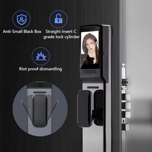 Serrure de porte intelligente en aluminium Tuya reconnaissance d'empreintes digitales du visage 3D sécurité biométrique automatique WiFi clé de caméra de sécurité connectée - Product Image 6