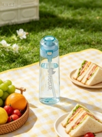 Bouteille d'eau sans BPA, anti-fuite, avec couvercle à ouverture rapide, idéale pour le camping, le sport, la maison, la randonnée, la danse et le saut.
