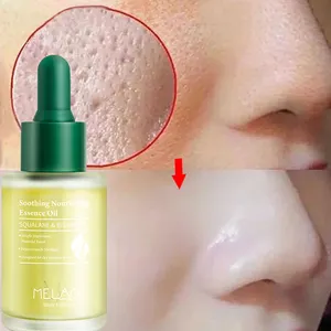 Óleo facial de massagem com brilho nutritivo para Squalane Jojoba, óleo hidratante orgânico anti-idade certificado para cuidados com a pele, óleo facial para Gua Sha