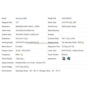จอ LCD LMS700KF23-005แสดงผลแบบผลึกเหลวของแท้ของใหม่ - Product Image 3