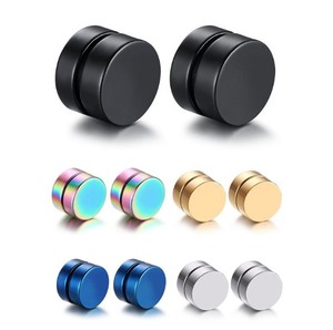 Bijoux sans nickel, boucles <span class=keywords><strong>d</strong></span>'oreilles pour hommes pas chères, boucles <span class=keywords><strong>d</strong></span>'oreilles magnétiques hip hop pour hommes - Product Image 2