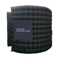 Cabine photo gonflable 360 avec boîtier de toile de fond Nouvelle conception directe d'usine avec logo personnalisé