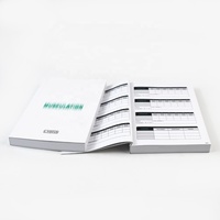 Carnet d'exercices à couverture souple personnalisé, impression directe usine avec pelliculage mat, couleurs pleines, reliure parfaite, MOQ 500 pièces