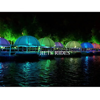 Barbecue flottant Restaurant Party Grill Boat Parc aquatique multifonctionnel Loisirs électriques Bbq Donut Boat