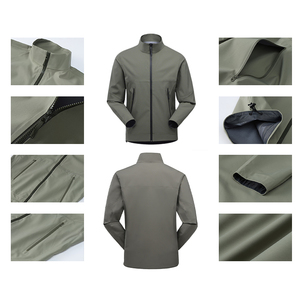 Veste de camping unisexe à coque rigide, imperméable, coupe-vent, légère, pour la randonnée en plein air, avec capuche, coupe-vent, veste d'alpinisme - Product Image 2