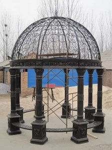 Châu Âu hiện đại Roman phong cách Lớn Vườn trang trí wrought sắt Dome kim loại sắt gazebo cho ngoài trời trang trí sân vườn - Product Image 6
