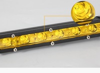 Barre lumineuse LED longue pour voiture à 6 lampes, rangée simple, pour conduite, camion, route, travail, éclairage de toit modifié, projecteur extérieur haute luminosité