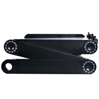Support de bureau portable en alliage d'aluminium pliable et réglable à 360 degrés avec deux ventilateurs CPU et un tapis de souris pour ordinateur portable / ordinateur portable