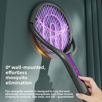 Nouvelle Lampe Anti-Moustiques Pliable 4-en-1 pour la Maison, Alimentée par Batterie Intégrée, Électrique et Non Toxique
