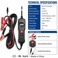 UDIAG CD200 Rilevatore di Circuiti per Veicoli 8-in-1, Tester di Alimentazione 6-40V, Strumento Diagnostico Elettrico Automobilistico con LCD per Auto e Camion