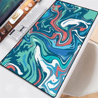 Tapis de souris XXL pour bureau, tapis de clavier étendu en caoutchouc vierge, grand tapis de jeu LED personnalisable multi-tailles rectangulaire