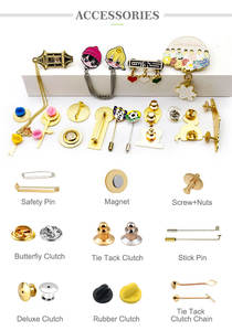 Logo découpé en alliage de zinc personnalisé en usine, insigne de broche en émail mignon, épinglettes en émail dur doux en métal - Product Image 5