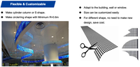 Vente chaude P6.25 1500*250 Led écran Transparent affichage Film holographique panneau publicitaire vidéo